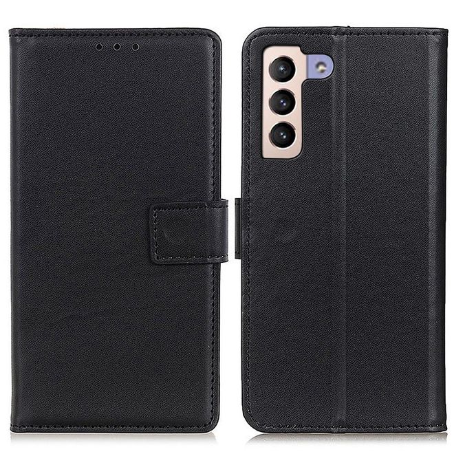 Samsung Galaxy S23+ Handy Hülle - Classic II Leder Bookcover Series - schwarz