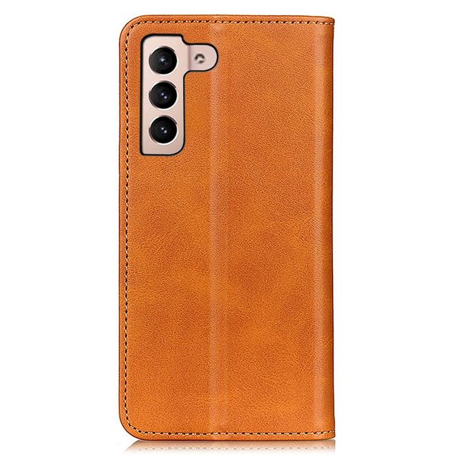 Samsung Galaxy S23 Handy Hülle - Classic V Leder Bookcover Series - braun