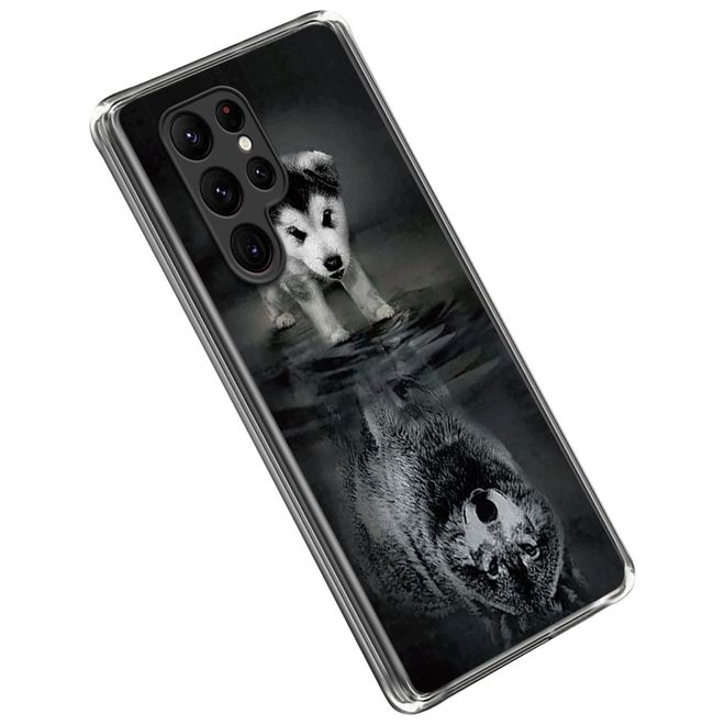 Samsung Galaxy S23 Ultra Handyhülle - Softcase Image TPU Series - Hund und Wolf