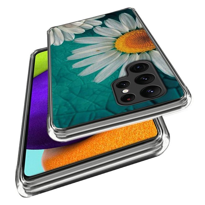 Samsung Galaxy S23 Ultra Handyhülle - Softcase Image TPU Series - Gänseblümchen