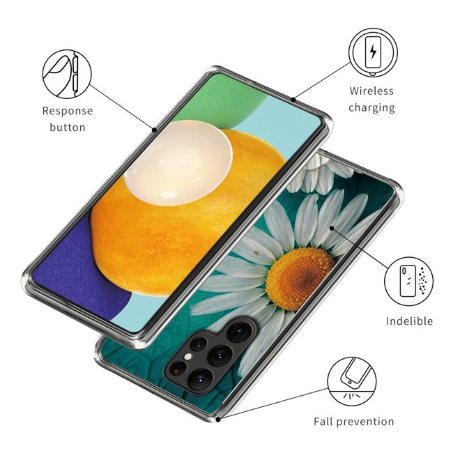 Samsung Galaxy S23 Ultra Handyhülle - Softcase Image TPU Series - Gänseblümchen