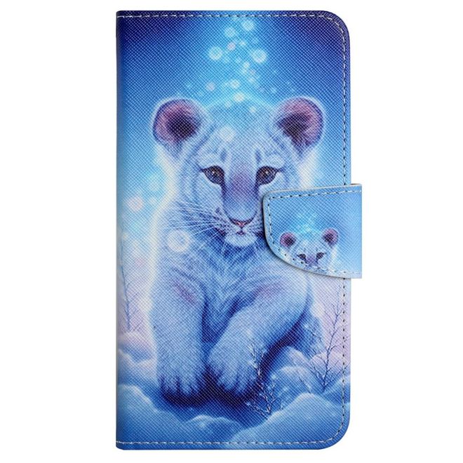 Samsung Galaxy S23+ Handy Hülle - Leder Bookcover Image Series - Leopard