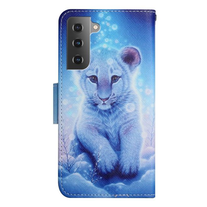 Samsung Galaxy S23+ Handy Hülle - Leder Bookcover Image Series - Leopard
