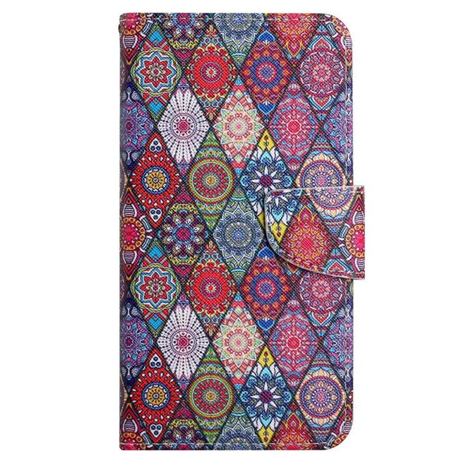 Samsung Galaxy S23+ Handy Hülle - Leder Bookcover Image Series - farbiges Muster