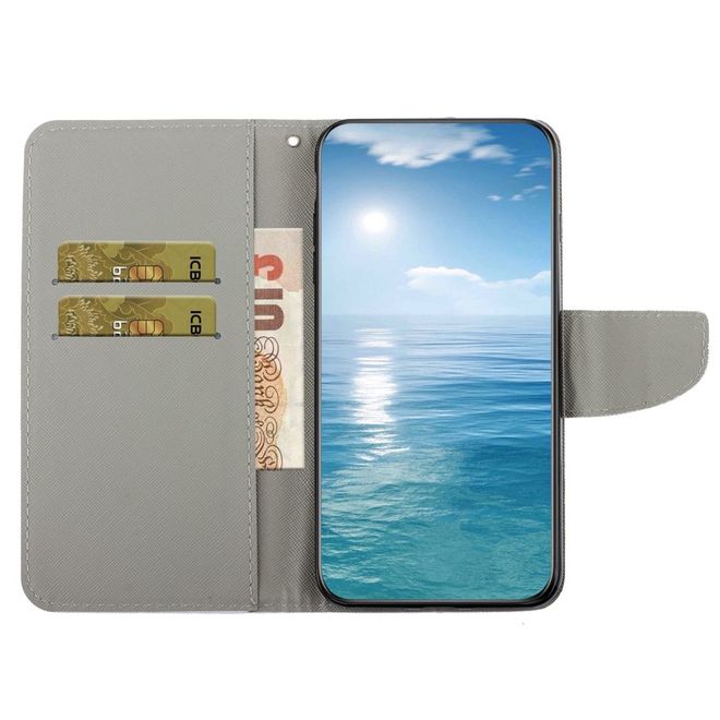 Samsung Galaxy S23+ Handy Hülle - Leder Bookcover Image Series - Marmormuster