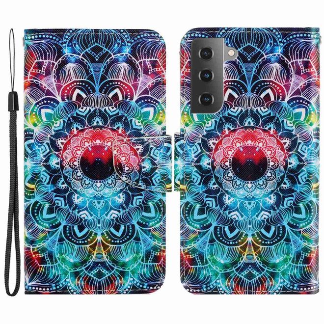 Samsung Galaxy S23 Handy Hülle - Leder Bookcover Image Series - Mandala