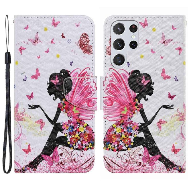 Samsung Galaxy S23 Ultra Handy Hülle - Leder Bookcover Image Series - Fee