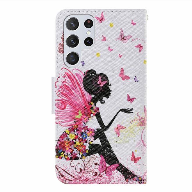 Samsung Galaxy S23 Ultra Handy Hülle - Leder Bookcover Image Series - Fee