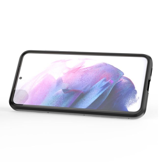 Samsung Galaxy S23 Handy Hülle - Robustes Hardcase mit Kickstand - schwarz