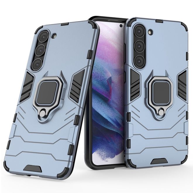 Samsung Galaxy S23 Handy Hülle - Robustes Hardcase mit Kickstand - blau