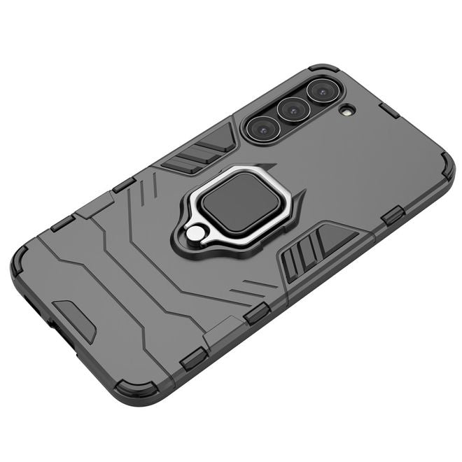 Samsung Galaxy S23+ Handy Hülle - Robustes Hardcase mit Kickstand - schwarz