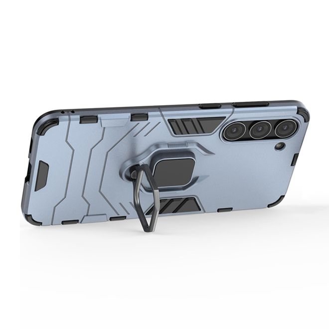 Samsung Galaxy S23+ Handy Hülle - Robustes Hardcase mit Kickstand - blau