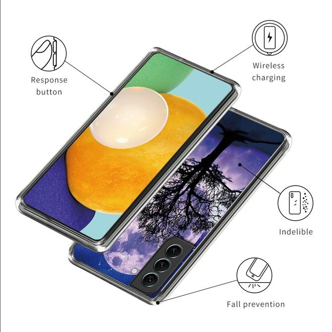 Samsung Galaxy S23 Handyhülle - Softcase Image TPU Series - Baum und Mond