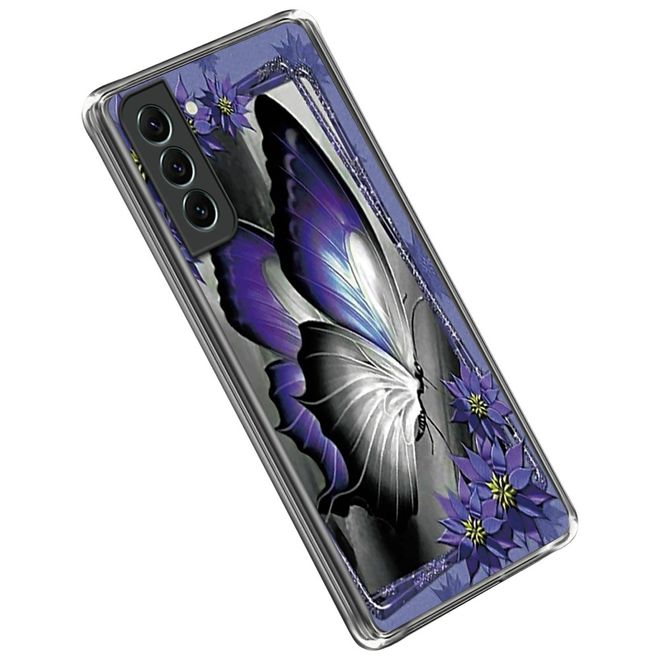 Samsung Galaxy S23+ Handyhülle - Softcase Image TPU Series - purpurne Schmetterlinge