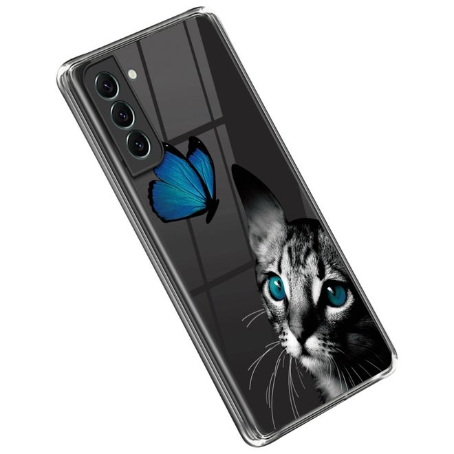 Samsung Galaxy S23+ Handyhülle - Softcase Image TPU Series - Katze und Schmetterling