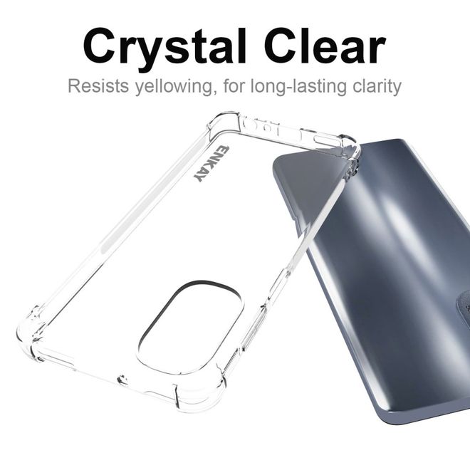 Enkay - Motorola Moto G62 5G Handyhülle - Robustes TPU Softcase - transparent