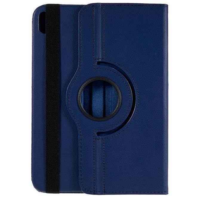 iPad 2025 (11. Gen) / iPad 2022 (10. Gen) Hülle - 360° rotierbares Case aus Leder - dunkelblau