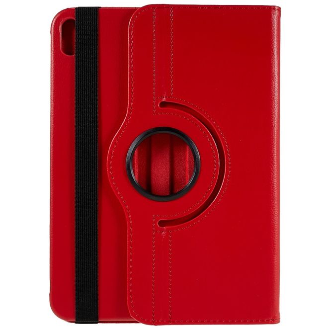 iPad 2025 (11. Gen) / iPad 2022 (10. Gen) Hülle - 360° rotierbares Case aus Leder - rot