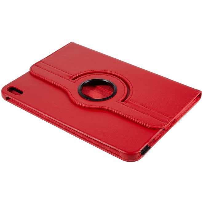 iPad 2025 (11. Gen) / iPad 2022 (10. Gen) Hülle - 360° rotierbares Case aus Leder - rot
