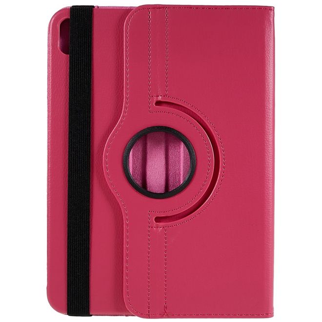 iPad 2025 (11. Gen) / iPad 2022 (10. Gen) Hülle - 360° rotierbares Case aus Leder - rosa