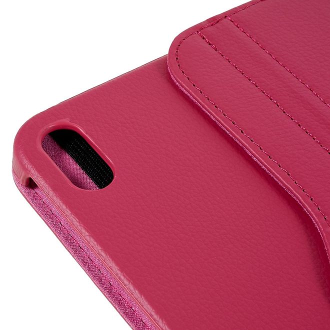 iPad 2025 (11. Gen) / iPad 2022 (10. Gen) Hülle - 360° rotierbares Case aus Leder - rosa
