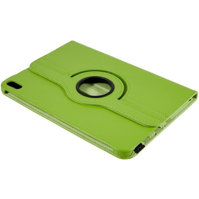 iPad 2025 (11. Gen) / iPad 2022 (10. Gen) Hülle - 360° rotierbares Case aus Leder - grün