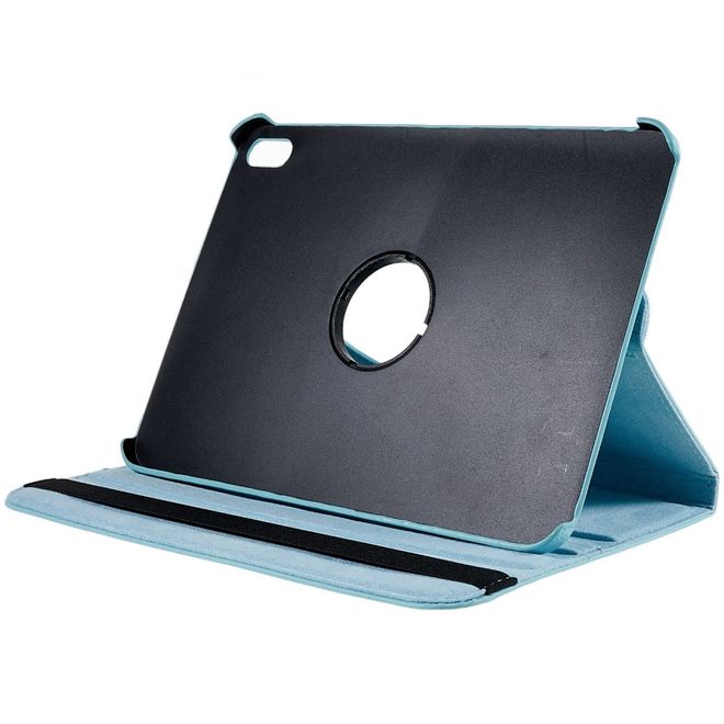iPad 2025 (11. Gen) / iPad 2022 (10. Gen) Hülle - 360° rotierbares Case aus Leder - hellblau