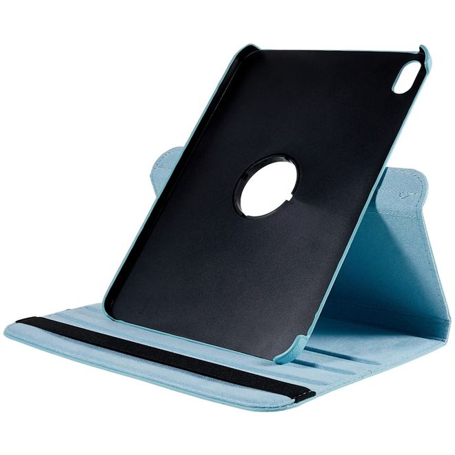 iPad 2025 (11. Gen) / iPad 2022 (10. Gen) Hülle - 360° rotierbares Case aus Leder - hellblau