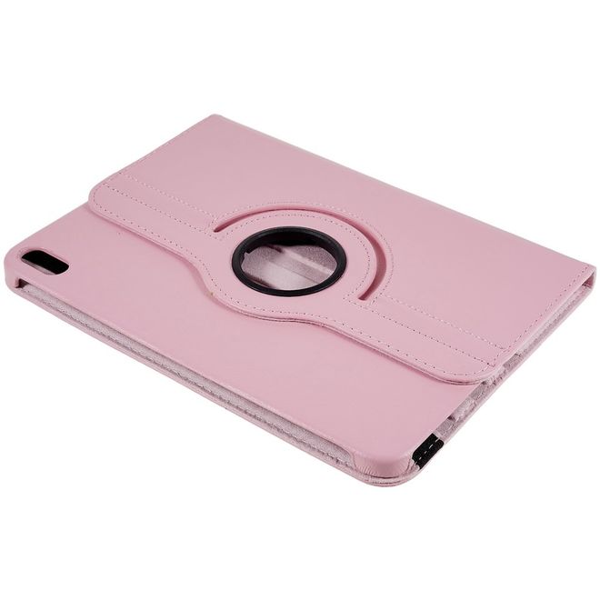 iPad 2025 (11. Gen) / iPad 2022 (10. Gen) Hülle - 360° rotierbares Case aus Leder - pink