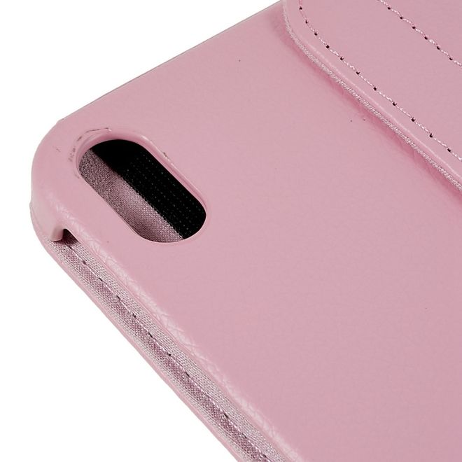 iPad 2025 (11. Gen) / iPad 2022 (10. Gen) Hülle - 360° rotierbares Case aus Leder - pink
