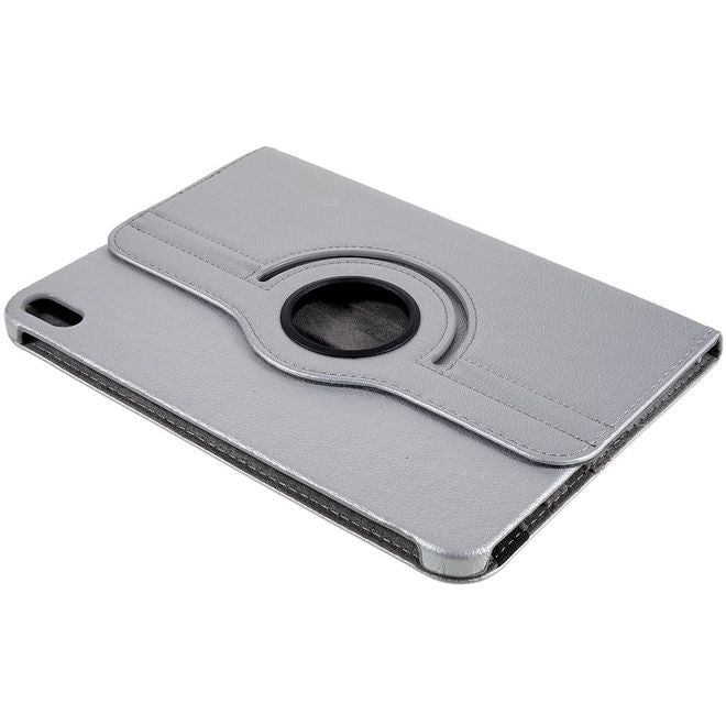 iPad 2025 (11. Gen) / iPad 2022 (10. Gen) Hülle - 360° rotierbares Case aus Leder - grau