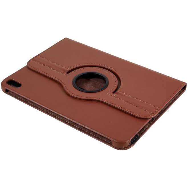 iPad 2025 (11. Gen) / iPad 2022 (10. Gen) Hülle - 360° rotierbares Case aus Leder - braun