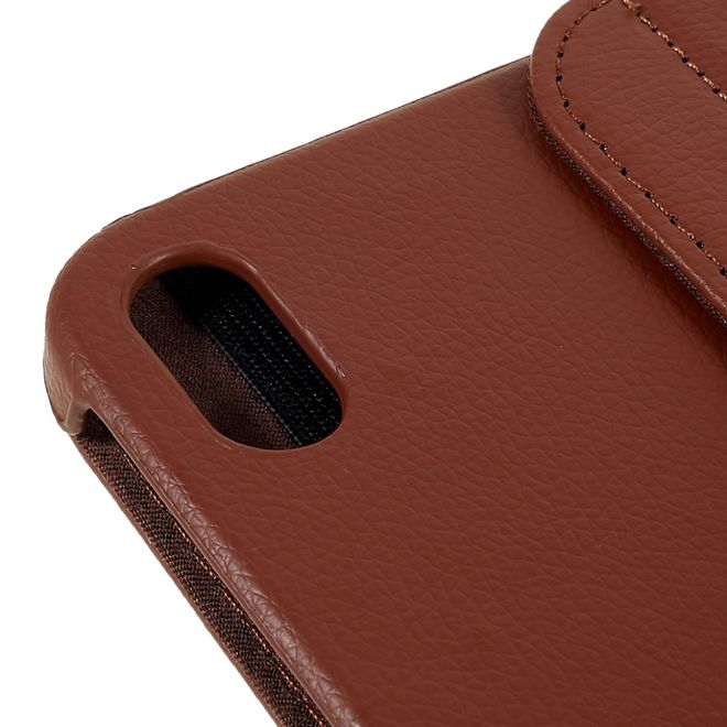 iPad 2025 (11. Gen) / iPad 2022 (10. Gen) Hülle - 360° rotierbares Case aus Leder - braun