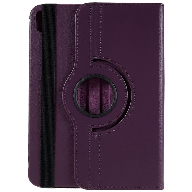 iPad 2025 (11. Gen) / iPad 2022 (10. Gen) Hülle - 360° rotierbares Case aus Leder - purpur