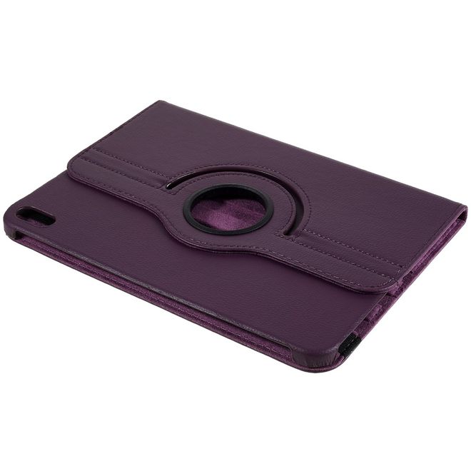 iPad 2025 (11. Gen) / iPad 2022 (10. Gen) Hülle - 360° rotierbares Case aus Leder - purpur