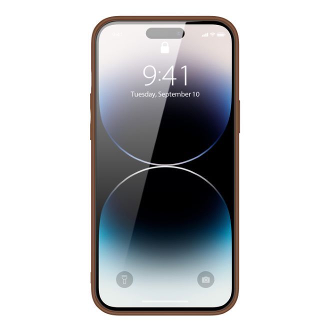 Dux Ducis - iPhone 14 Pro Hülle - Edles Hardcase - Yolo Series - braun