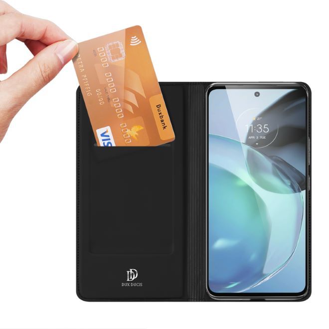 Dux Ducis - Motorola Moto G72 4G Hülle  - Handy Bookcover - Skin Pro Series - schwarz