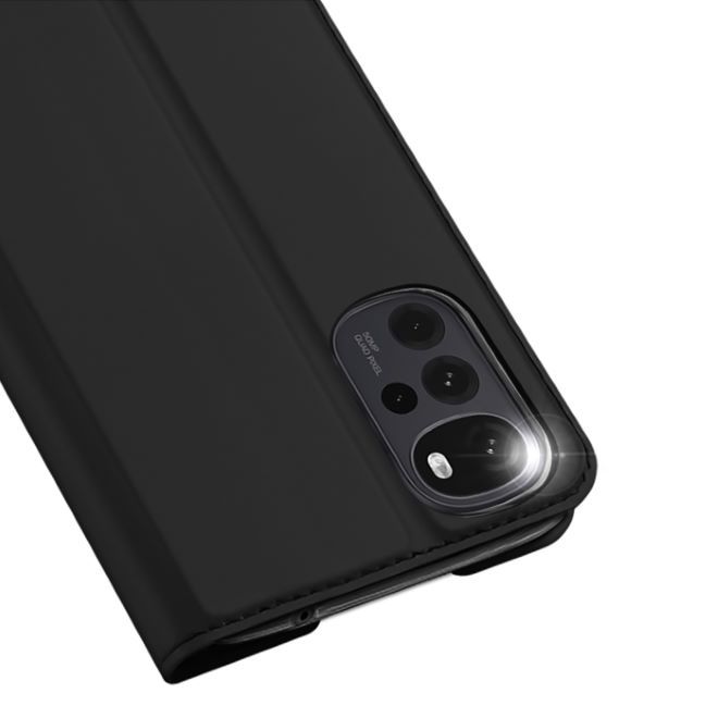 Dux Ducis - Motorola Moto G22 / Moto E32s Hülle  - Handy Bookcover - Skin Pro Series - schwarz