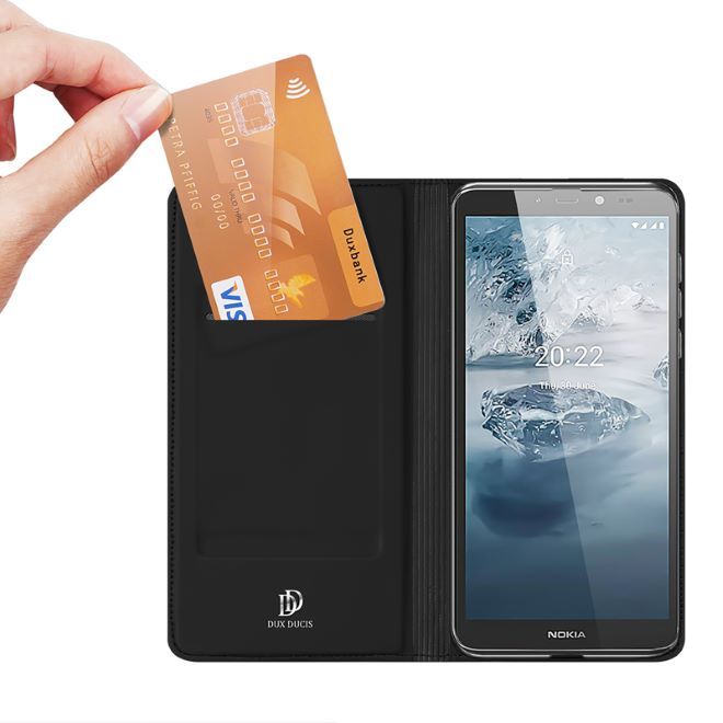 Dux Ducis - Nokia C2 (2nd Edition) Hülle  - Handy Bookcover - Skin Pro Series - schwarz
