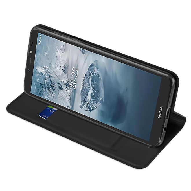 Dux Ducis - Nokia C2 (2nd Edition) Hülle  - Handy Bookcover - Skin Pro Series - schwarz