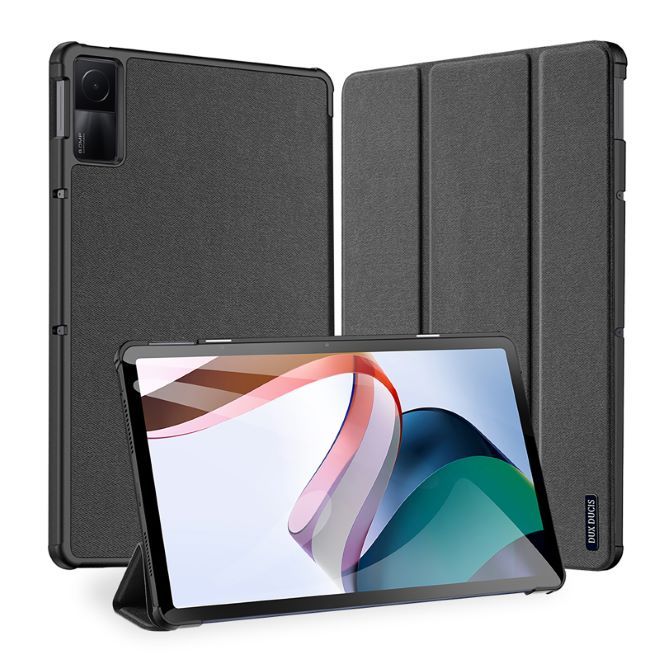 Dux Ducis - Xiaomi Redmi Pad Hülle - Leder Smart Flip Case - Domo Series - schwarz