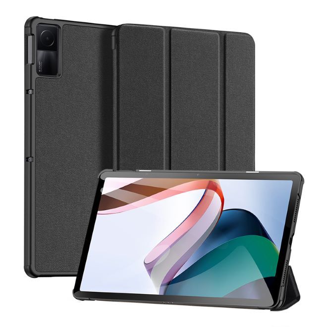 Dux Ducis - Xiaomi Redmi Pad Hülle - Leder Smart Flip Case - Domo Series - schwarz