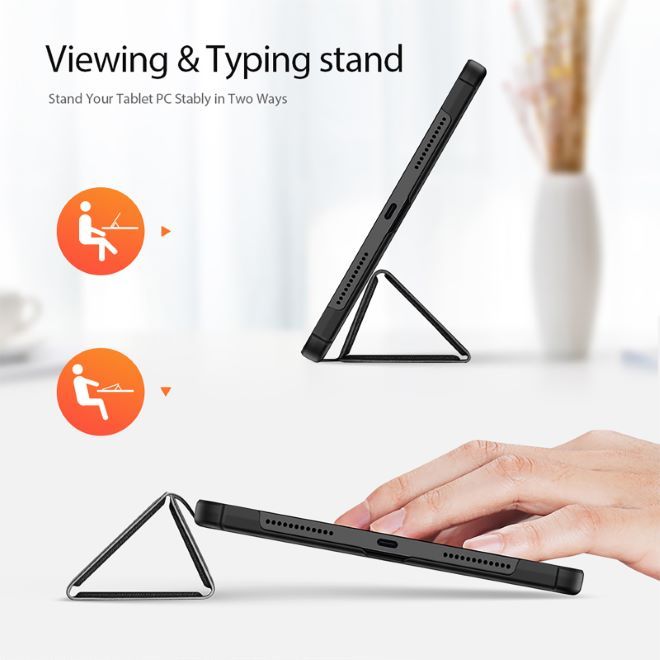 Dux Ducis - Xiaomi Redmi Pad Hülle - Leder Smart Flip Case - Domo Series - schwarz