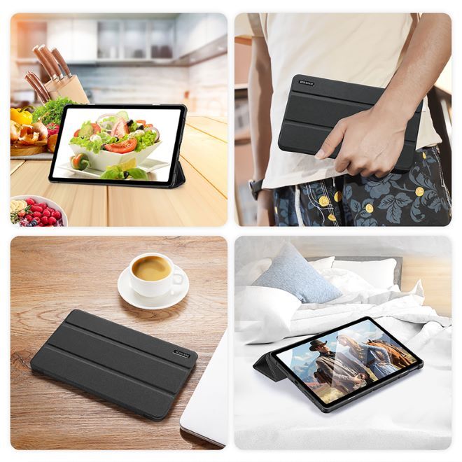 Dux Ducis - Xiaomi Redmi Pad Hülle - Leder Smart Flip Case - Domo Series - schwarz