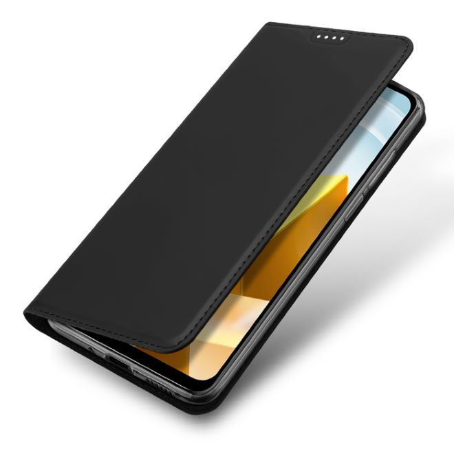 Dux Ducis - Xiaomi Poco M5 Hülle  - Handy Bookcover - Skin Pro Series - schwarz