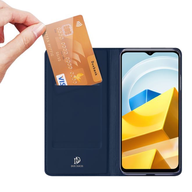 Dux Ducis - Xiaomi Poco M5 Hülle  - Handy Bookcover - Skin Pro Series - blau