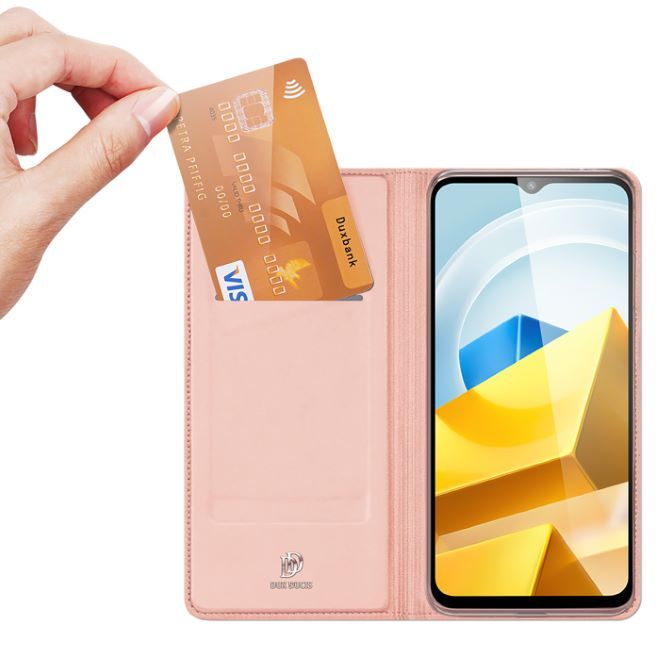 Dux Ducis - Xiaomi Poco M5 Hülle  - Handy Bookcover - Skin Pro Series - rosa