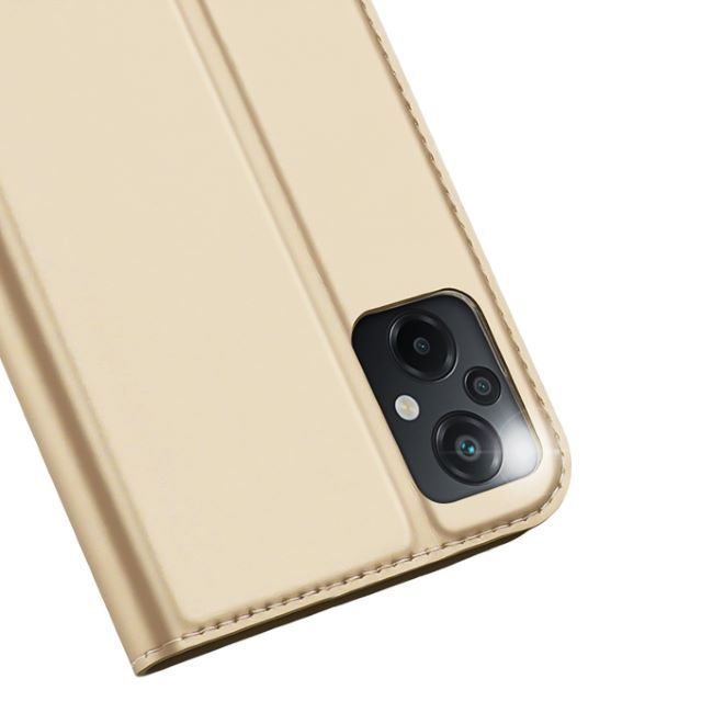 Dux Ducis - Xiaomi Poco M5 Hülle  - Handy Bookcover - Skin Pro Series - gold