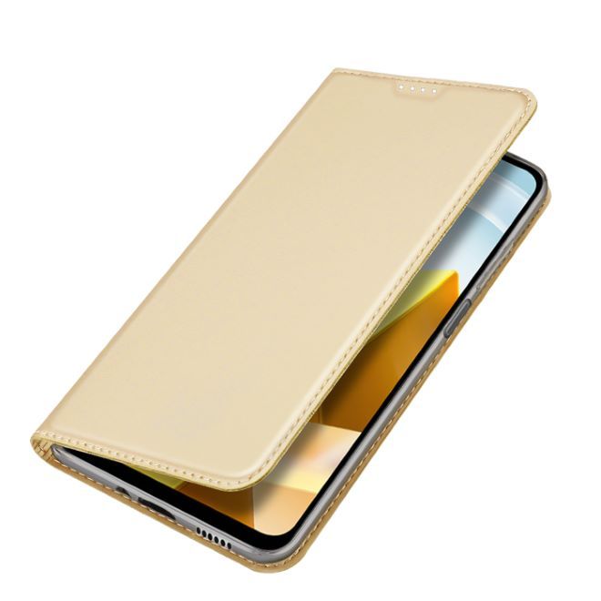 Dux Ducis - Xiaomi Poco M5 Hülle  - Handy Bookcover - Skin Pro Series - gold