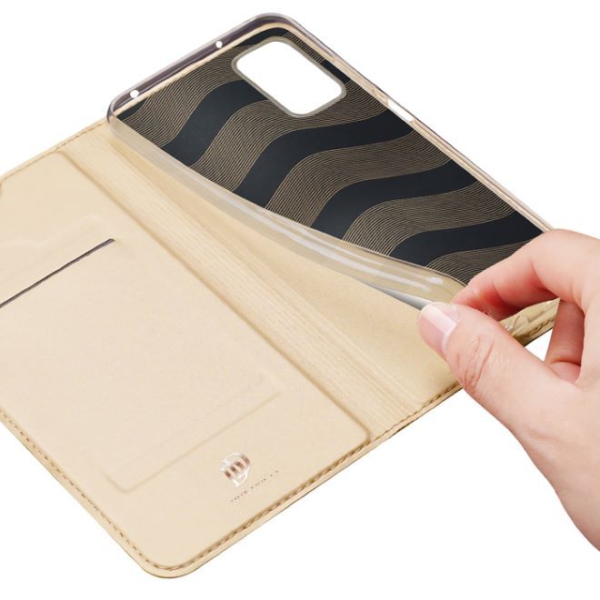 Dux Ducis - Xiaomi Poco M5 Hülle  - Handy Bookcover - Skin Pro Series - gold